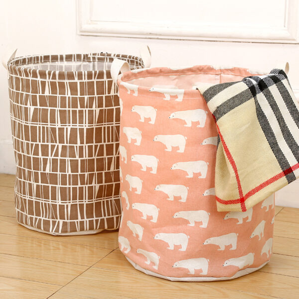 4588266386_1079666225 Wholesale Cotton and Linen Large Capacity Foldable Storage Baskets