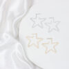 Wholesale Metal Hollow Five Pointed Star Earrings