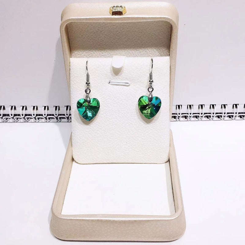 Wholesale Crystal Fashion Women's Ocean Star Heart Pendant Earrings