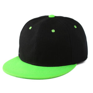 Black Top Green brim / Adjustable