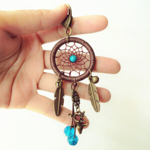 Wholesale Dreamcatcher Feather and Other Mixed Materials Keychains