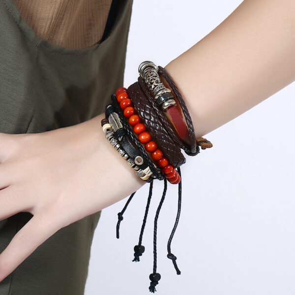 4686935424_2118088041 Wholesale Vintage Beaded Leather Bracelet