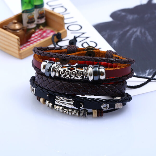 4687267298_2118088041-1 Wholesale Vintage Beaded Leather Bracelet