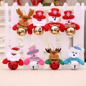 Wholesale Polyester Christmas Tree Doll Bell Pendant