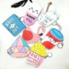 Wholesale PU Cute Chips Swan Diamond Mini Coin Purse Keychain