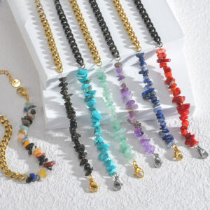 493a86b426165a397aa634f3aa3a3f87 Wholesale Titanium Steel Gravel Bracelet