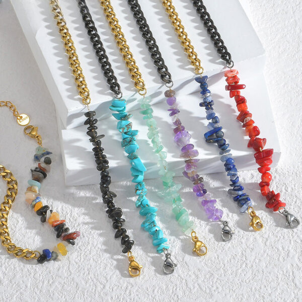 493a86b426165a397aa634f3aa3a3f87 Wholesale Titanium Steel Gravel Bracelet