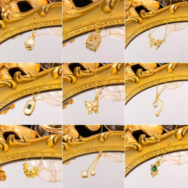 Wholesale Simple and Color Preserving Titanium Steel Women's Versatile Niche High End Exquisite Light Luxury Versatile Simple Necklace