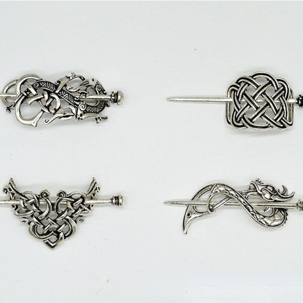Wholesale Vintage Viking Hairpins Alloy Hair Clips