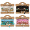 Wholesale Rice Beads Bohemian Multi-Stretch Bracelet