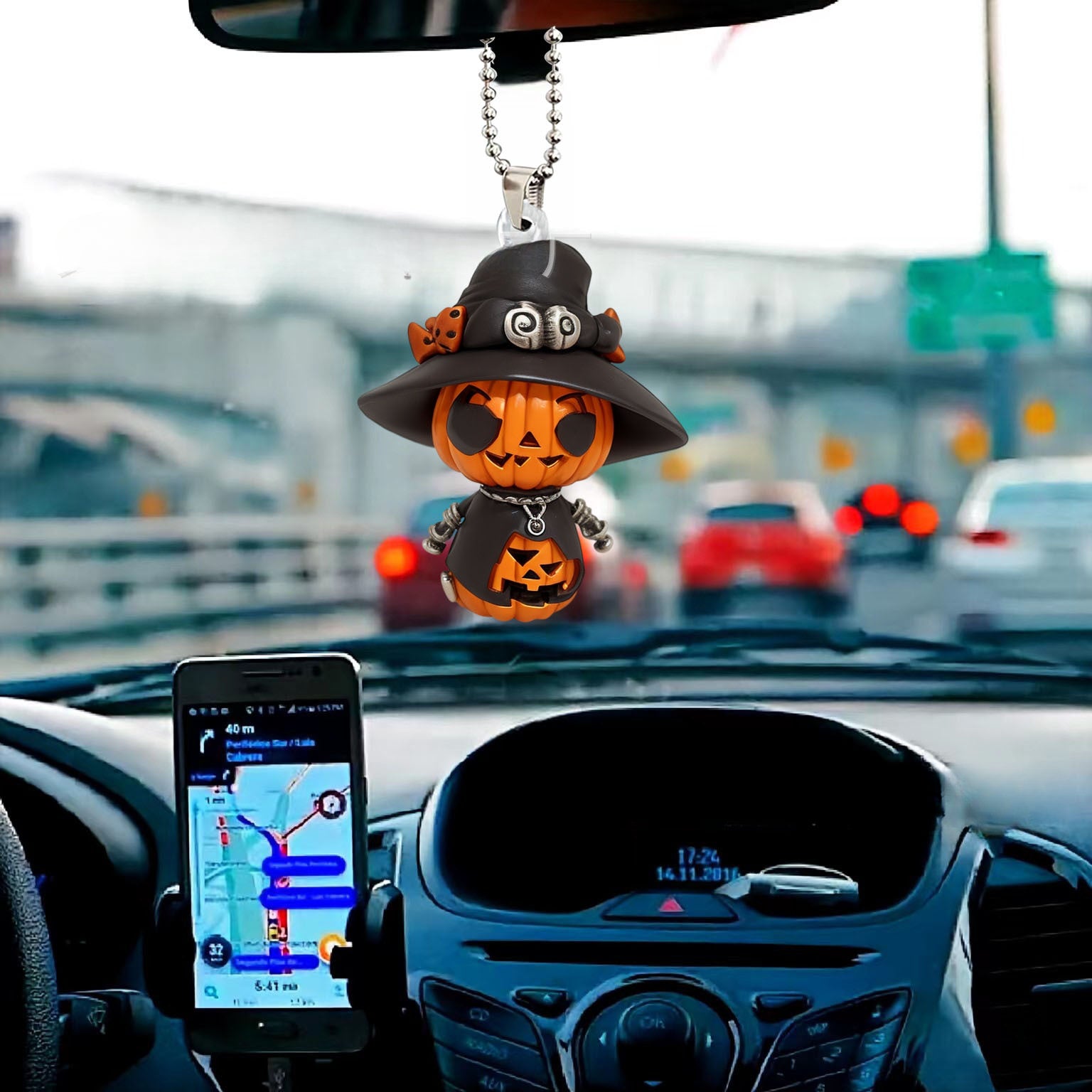 Wholesale New Christmas Creative Pumpkin Dwarf Acrylic Car Pendant