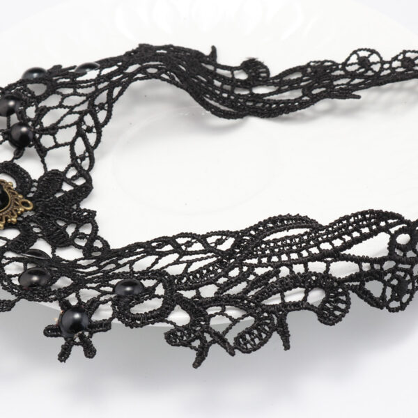 5083253496_646538366 Wholesale Alloy Black Lace Necklace