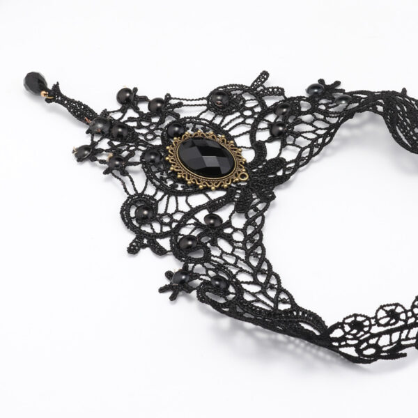5086009433_646538366 Wholesale Alloy Black Lace Necklace