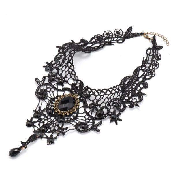5087601621_646538366 Wholesale Alloy Black Lace Necklace