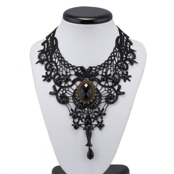 5087604832_646538366-1 Wholesale Alloy Black Lace Necklace