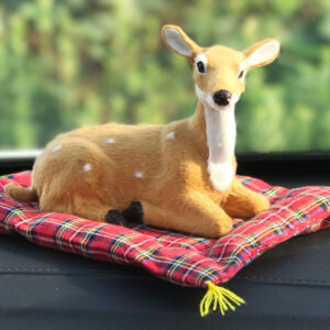 Sika Deer-Red Cushion