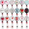 Wholesale Easy Pull Button Nurse Retractable Badge Scroll ABS Keychain