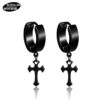 Wholesale Cross Punk Stainless Steel Earrings
