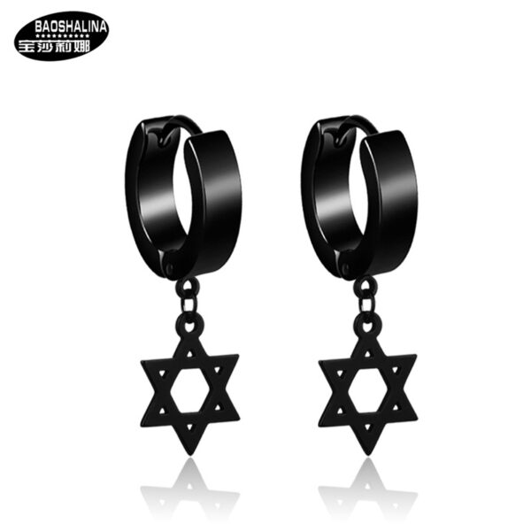 Wholesale Cross Punk Stainless Steel Earrings