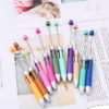 523f59db40a72c80278673fedd1588d0 Wholesale DIY Beaded Multi Color Press Four Color Refill Plastic Ballpoint Pen