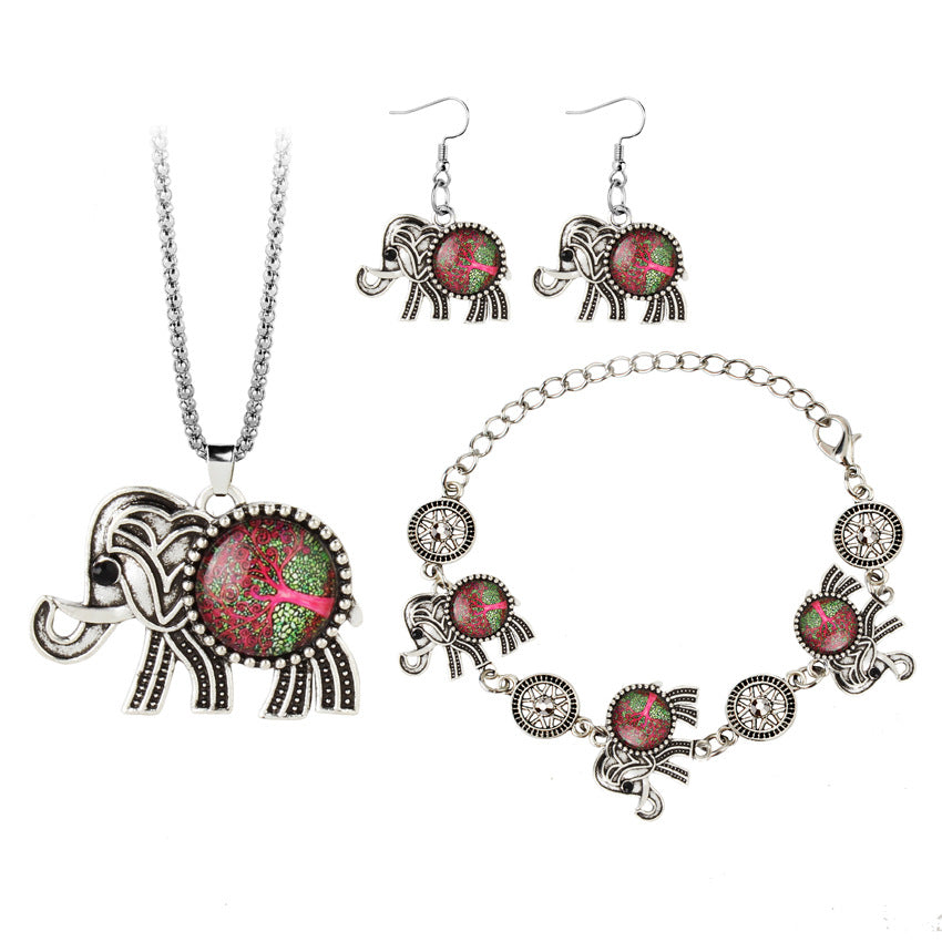 Wholesale Tree of Life Elephant Alloy Earrings