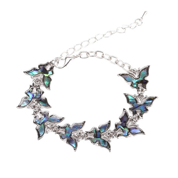 5289188070_656001148 Wholesale Love Shell Abalone Shell Alloy Colorful Bracelet