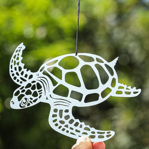 Wholesale Metal Flat Hollow Turtle Rotating Wind Chimes