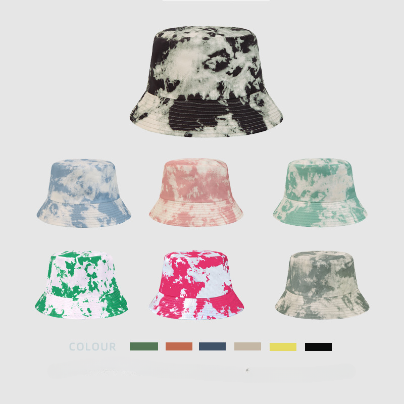Wholesale lyester Tie Dye Rrsible Bucket Hat