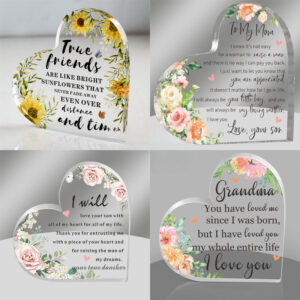 53775f5d3ef27f54b8eeb6871682890d Wholesale Valentine's Day, Mother's Day Gifts, Father's Day Acrylic Love Transparent Ornaments