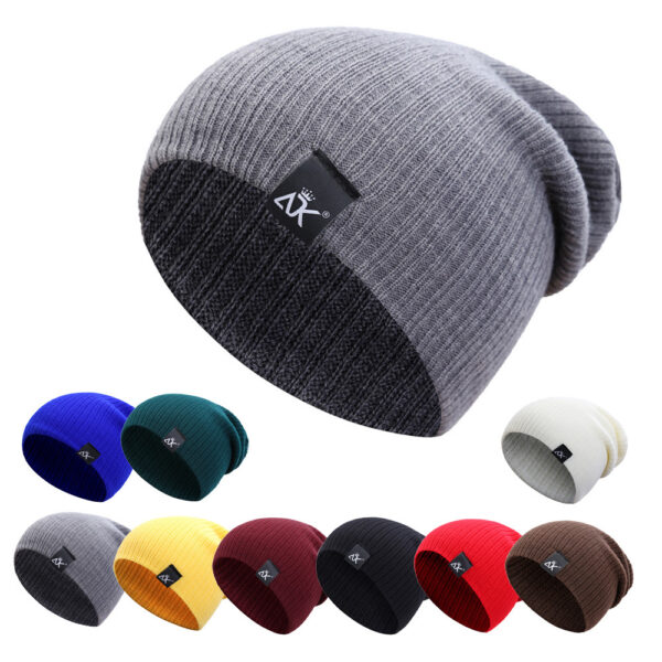 5386556629_709646639-1 Wholesale Autumn and Winter Solid Color Knitted Hats and Beanies