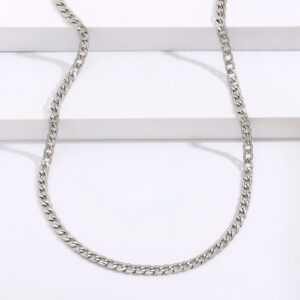54d35ab70b353285aaa5ca272c725322 Wholesale Cuban Chain Silver Necklace Titanium Steel