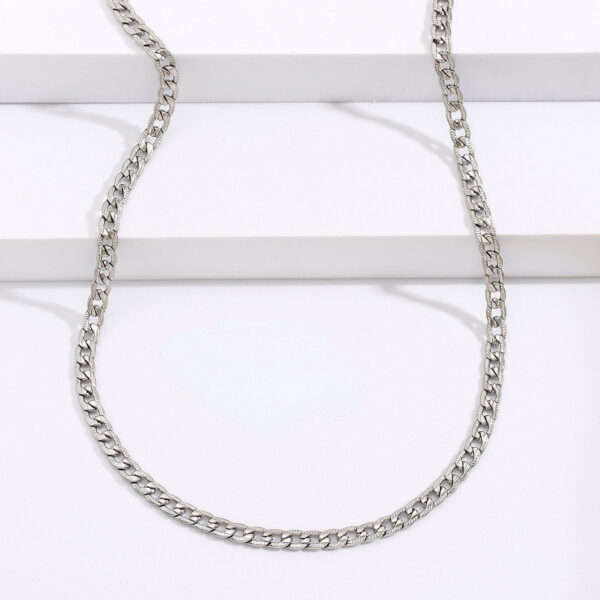 54d35ab70b353285aaa5ca272c725322 Wholesale Cuban Chain Silver Necklace Titanium Steel