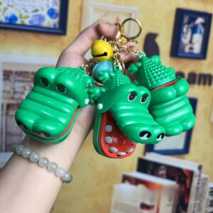 Wholesale Plastic Biting Crocodile Game Keychain
