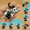 Wholesale Ghost Head Pumpkin Mummy Ghost Cat Skull Halloween Grape Bunch Alloy Keychain
