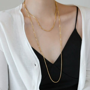 55d087cc3a5b3d723991e48b7d238876 Wholesale 18K gold plated long necklace