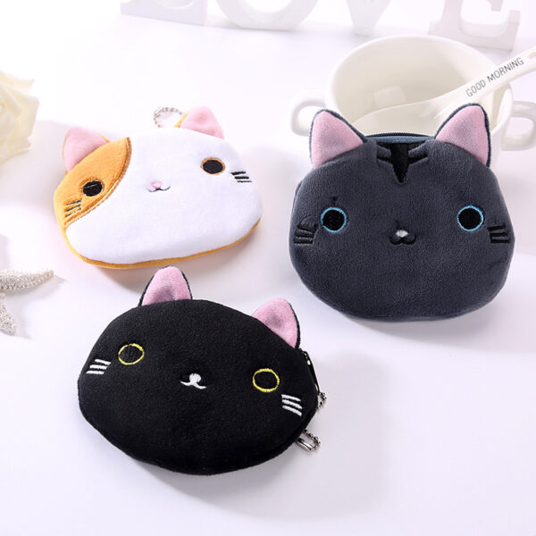 5708934821_1600014881 Wholesale Polyester Cartoon Cat Coin Purse