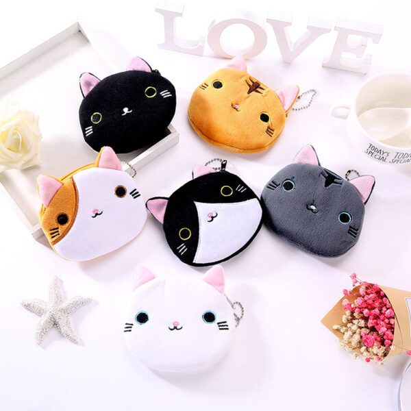 5708994171_1600014881 Wholesale Polyester Cartoon Cat Coin Purse