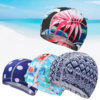 Wholesale Printed solid color swimming cap Nylon Swimwear