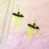 Wholesale Earrings Acrylic Halloween Funny Alien Fluorescent