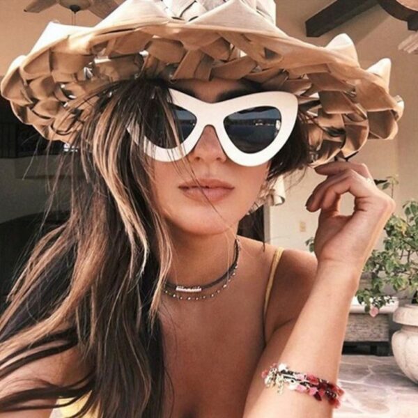 5860883655_334259297 Wholesale Large Frame Butterfly Colorful PC Sunglasses