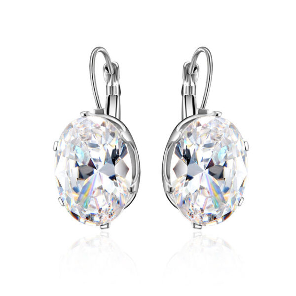 Wholesale Micropaved Square Diamond Zirconia Earrings