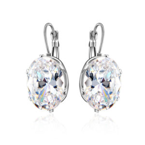 Wholesale Micropaved Square Diamond Zirconia Earrings