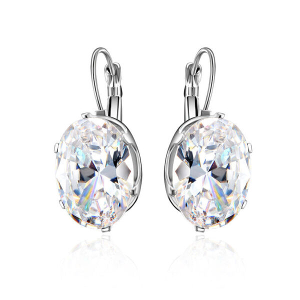 Wholesale Micropaved Square Diamond Zirconia Earrings