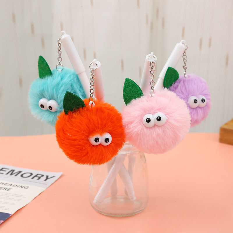 Wholesale Large Eye Plastic Plush Cartoon Ballint Pens