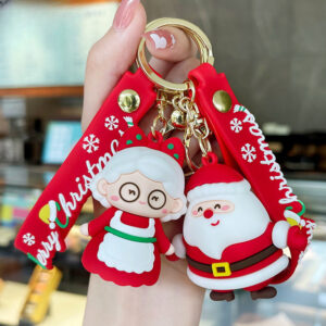 Wholesale Christmas Creative Cute Cartoon Plastic Keychains