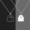 Wholesale Halloween Black and White Ghost Necklace