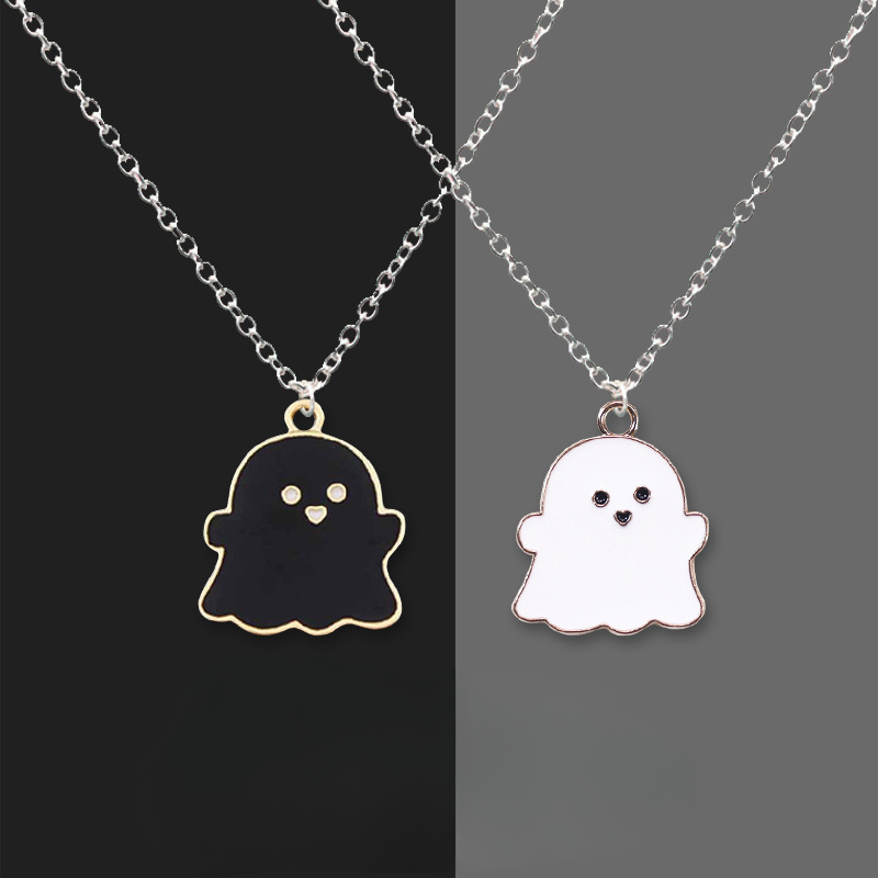 Wholesale Black and White Ghost Necklace