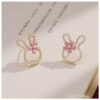 Wholesale Easter Bunny Cartoon Cute Alloy Earrings