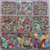 Wholesale 35g mixed color five-star peach heart leaves, maple leaves, flower glitter, slime crystal mud, drip glue, handmade DIY material
