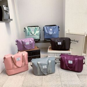 Wholesale Travel Bag Storage, Dry and Wet Separation Luggage Bag, Large Capacity Polyester Handbag